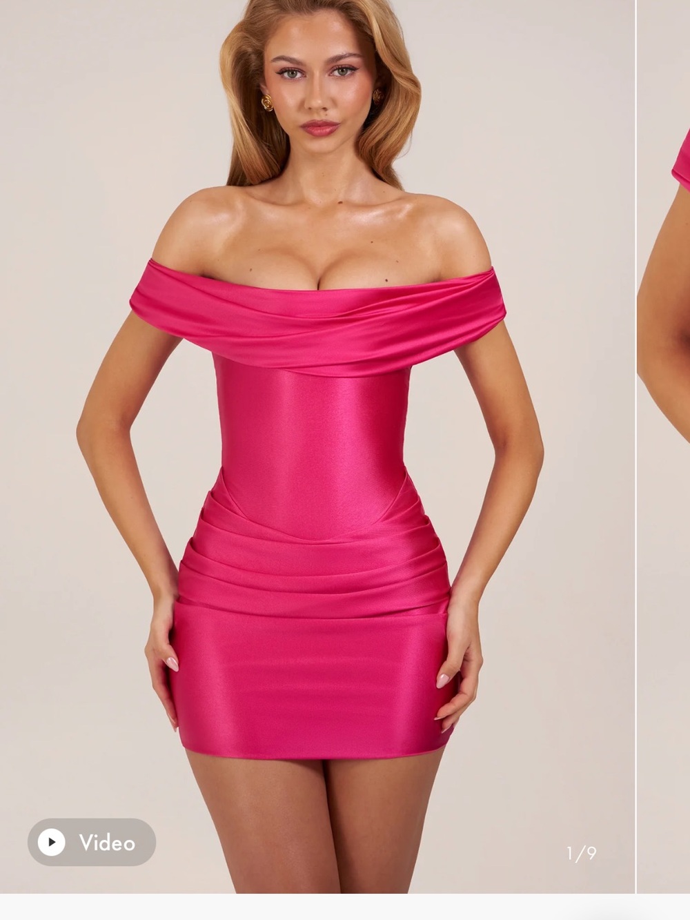 Oh Polly Maeve Dress in Raspberry - Picture 2 of 3